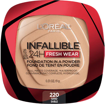 220 SAND - Loreal Infallible Fresh Wear Base En Polvo Contra Agua Duracion de  24 Horas