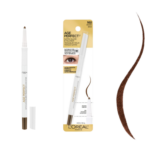 102 BROWN - Loreal Age Perfect Delineador Para Piel Madura Contra Agua Con Minerales