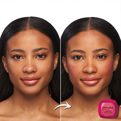 10 CONFIDENT PINK - Loreal Infallible Fresh Wear Rubor Copacto Matte Resistente Al Agua