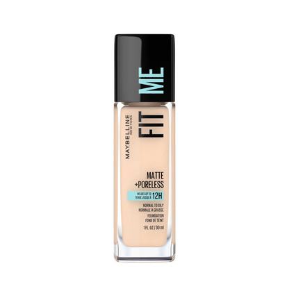 112 NATURAL IVORY - Maybelline Fit Me Matte Poreless Base Liquida Refina Poros