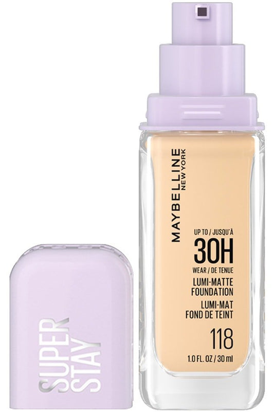 118 - Maybelline Superstay Lumi Matte Base Liquida Iluminadora Cobertura Completa 30 horas