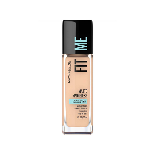 124 SOFT SAND - Maybelline Fit Me Matte Poreless Base Liquida Refina Poros