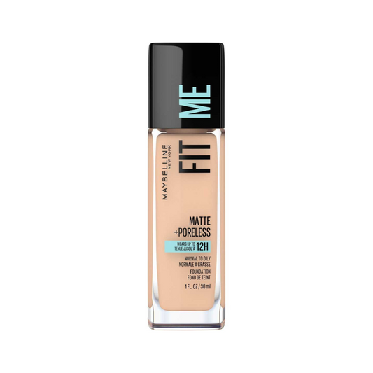 125 NUDE BEIGE - Maybelline Fit Me Matte Poreless Base Liquida Refina Poros
