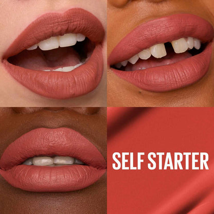 130 SELF STARTER - Maybelline Superstay Matte Ink Labial Liquido Resistente Al Agua De 16 Horas NUEVA VERSION