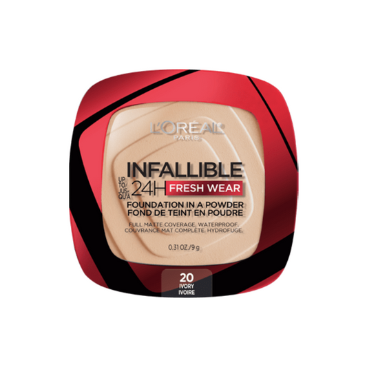20 IVORY - Loreal Infallible Fresh Wear Base En Polvo Contra Agua Duracion de  24 Horas