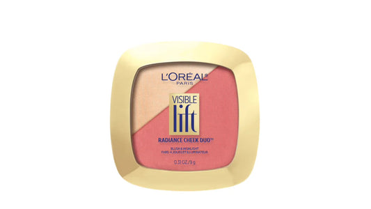 Loreal Visible Lift Radiance Cheek Duo Rubor & Iluminador - 202 Pearly Peach