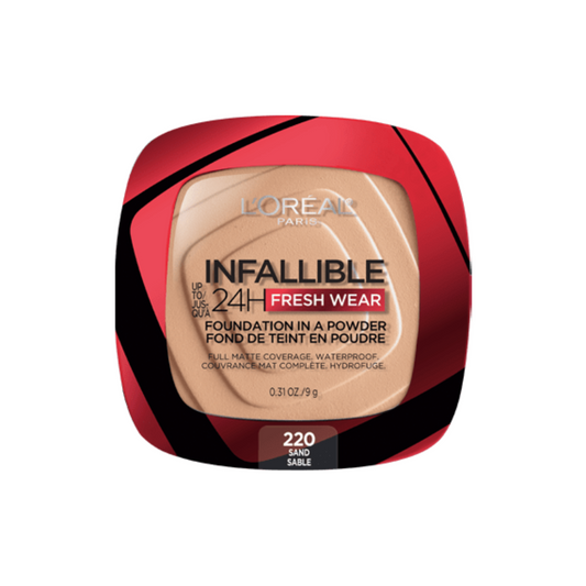 220 SAND - Loreal Infallible Fresh Wear Base En Polvo Contra Agua Duracion de  24 Horas