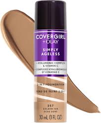 257 GOLDEN TAN - Covergirl & Olay Simply Ageless - Base de Maquillaje Líquida 3 en 1