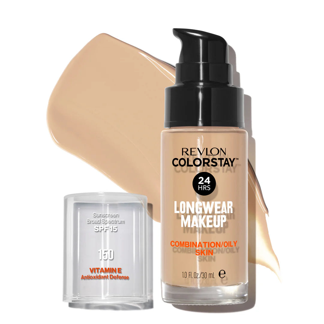 150 BUFF - Revlon Colorstay Combination Oily Matte Base Liquida 24 Horas Para Piel Grasa Vitamina E & SPF15