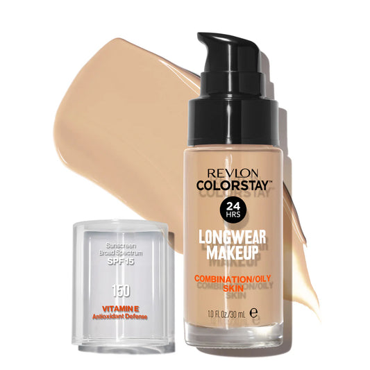 150 BUFF - Revlon Colorstay Combination Oily Matte Base Liquida 24 Horas Para Piel Grasa Vitamina E & SPF15