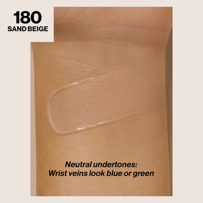 180 SAND BEIGE - Revlon Colorstay Combination Oily Matte Base Liquida 24 Horas Para Piel Grasa Vitamina E & SPF15