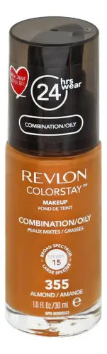 355 ALMOND - Revlon Colorstay Combination Oily VERSION VIEJA Base Liquida Para Piel Grasa 24HR