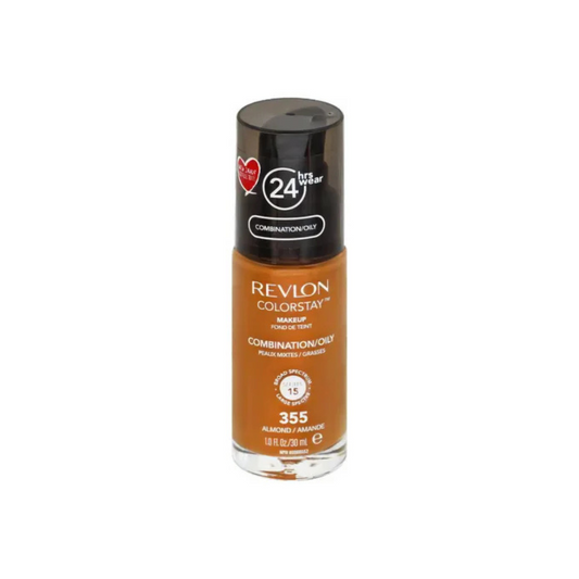 355 ALMOND - Revlon Colorstay Combination Oily VERSION VIEJA Base Liquida Para Piel Grasa 24HR