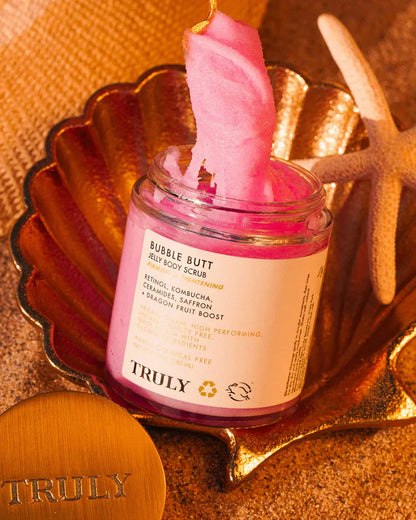 Truly Bubble Butt Jelly Scrub Gelatina Corporal Exfoliante Vegana Con Retinol, Glicerina & Aloe Vera