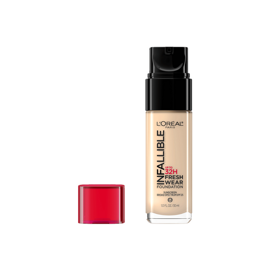 411 BEIGE IVORY - Loreal Infallible Fresh Wear Base Liquida Resistente Al Agua 32 Horas Vitamina C + SPF25