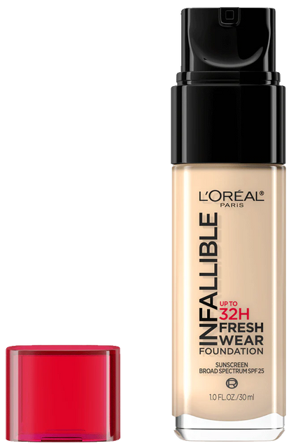 411 BEIGE IVORY - Loreal Infallible Fresh Wear Base Liquida Resistente Al Agua 32 Horas Vitamina C + SPF25