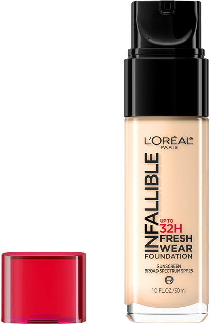 412 WARM IVORY - Loreal Infallible Fresh Wear Base Liquida Resistente Al Agua 32 Horas Vitamina C + SPF25