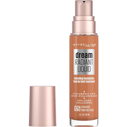 125 COCONUT - Maybelline Dream Radiant Base Liquida Con Acido Hialurónico Y Colageno
