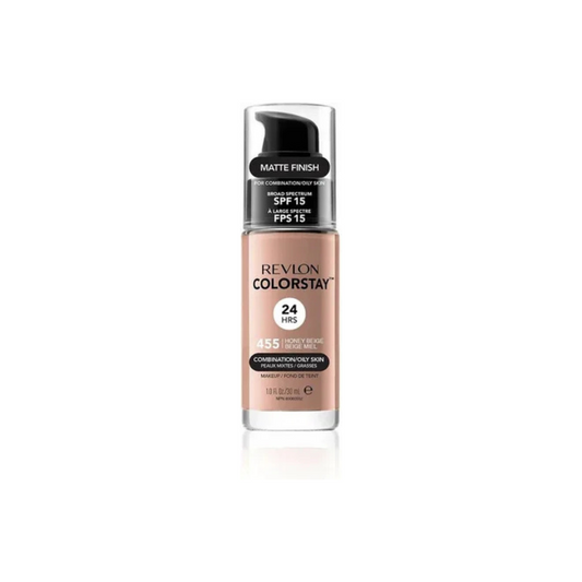 455 HONEY BEIGE - Revlon Colorstay Combination Oily VERSION VIEJA Base Liquida Para Piel Grasa 24HR