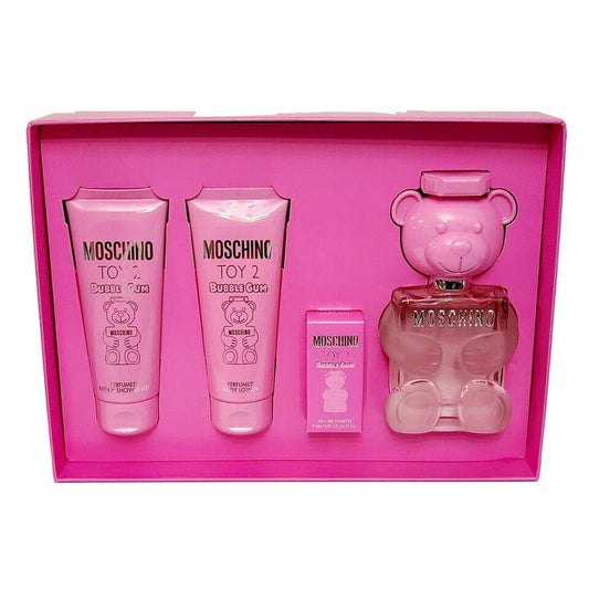 Moschino Toy Boy 2 Bubble Gum Set de Perfume Para Mujer - Estuche De 4 Piezas
