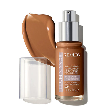 509 SANDALWOOD - Revlon Illuminance Base Liquida Luminosa Para Cuidado De Piel 5% Escualano + Ácido Hialurónico
