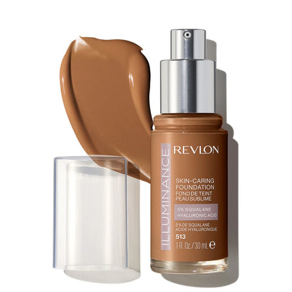 513 BROWN SUEDE  - Revlon Illuminance Base Liquida Luminosa Para Cuidado De Piel 5% Escualano + Ácido Hialurónico