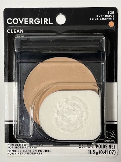 525 Buff Beige - COVERGIRL Clean Matte Polvo Compacto Para Piel Seca a Nomral 11.5g/0.41oz