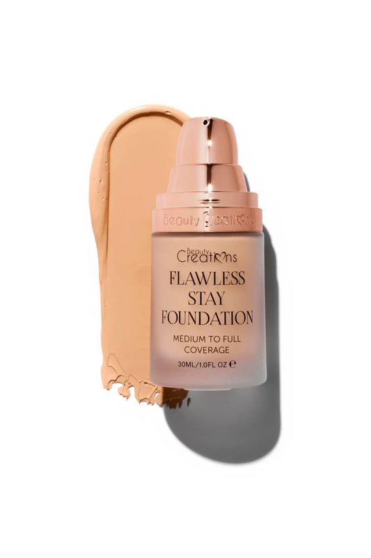 Bauty Creations Flawless Stay Base Liquida Con Vitamina E - TONO 6