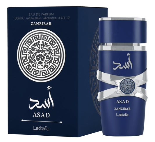 Lattafa Asad Zanzibar Perfume Para Hombre Eau De Parfum (100mL/3.4oz)
