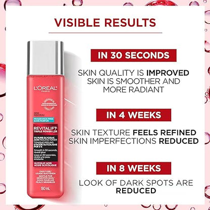 Loreal Revitalift Tonico Exfoliante Con Acido Glicolico & Aloe Vera