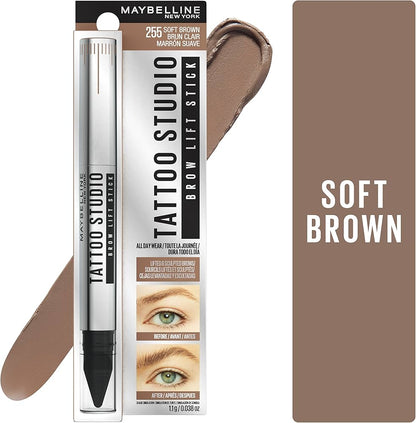 255 SOFT BROWN- Maybelline Tattoo Studio Brow Lift Stick