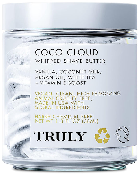 Truly Whipped Shave Butter Manteca Para Afeitar Batida Con Leche De Coco, Aceite De Argán & Manteca De Mango