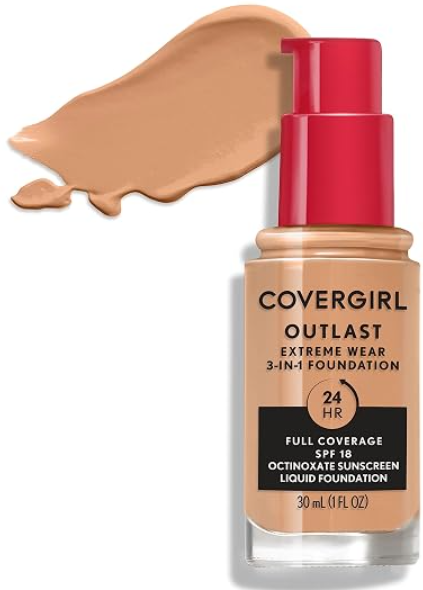 840 NATURAL BEIGE - Covergirl Outlast Extreme Wear 3-in-1 Cobertura Total Base Liquida, SPF 18