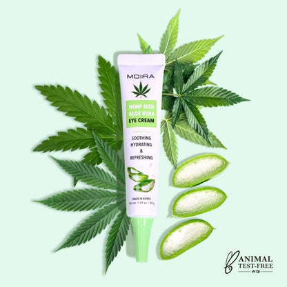 MOIRA Hemp Seed Aloe Vera Crema Para Ojos Con Extractos De Cañamo & Aloe Vera - 20mL