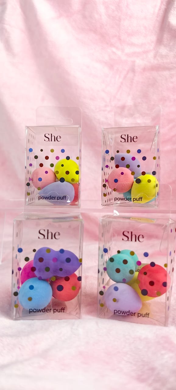S.h.e Makeup Beauty Blender mini set de 4 esponjas
