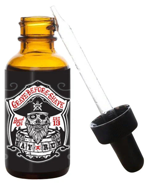 Grave Before Shave Aceite Para Barba De Ingredientes Naturales  1oz - Bay Rum Blend