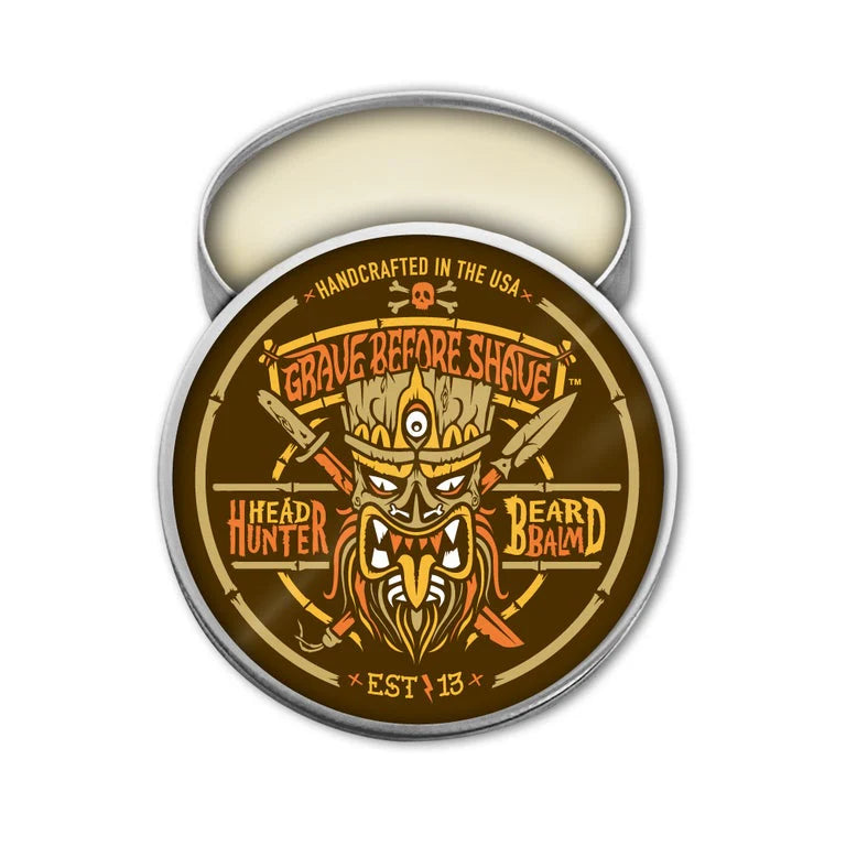 Grave Before Shave Balsamo Para Barba De Aceites Naturales 2oz - Head Hunter Blend