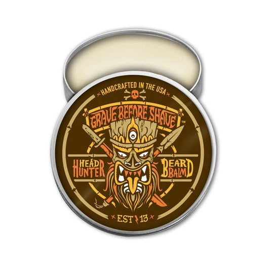 Grave Before Shave Balsamo Para Barba De Aceites Naturales 2oz - Head Hunter Blend