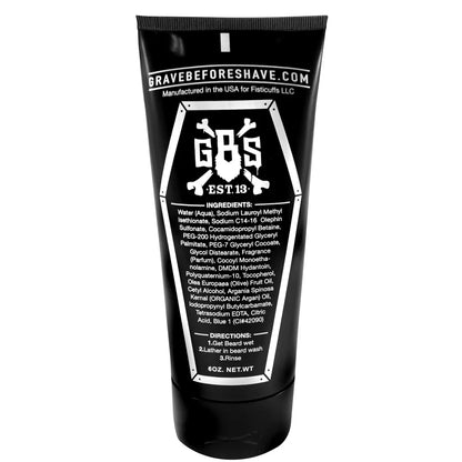 Grave Before Shave Beard Wash Shampoo Para Barba Con Aceite De Argan 6oz