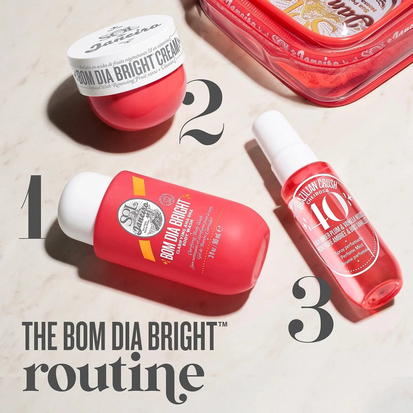 Sol De Janeiro Bom Dia Bright Jet Set - Estuche De 3 Piezas - #40