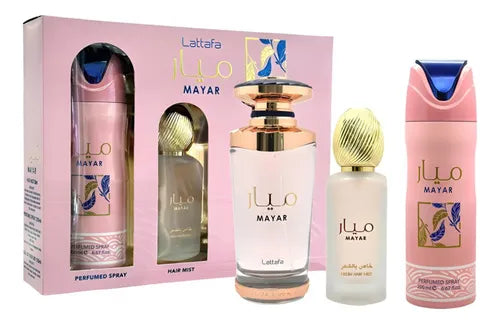 Lattafa Mayar Set De Perfume Para Mujer - Estuche De 3 Piezas