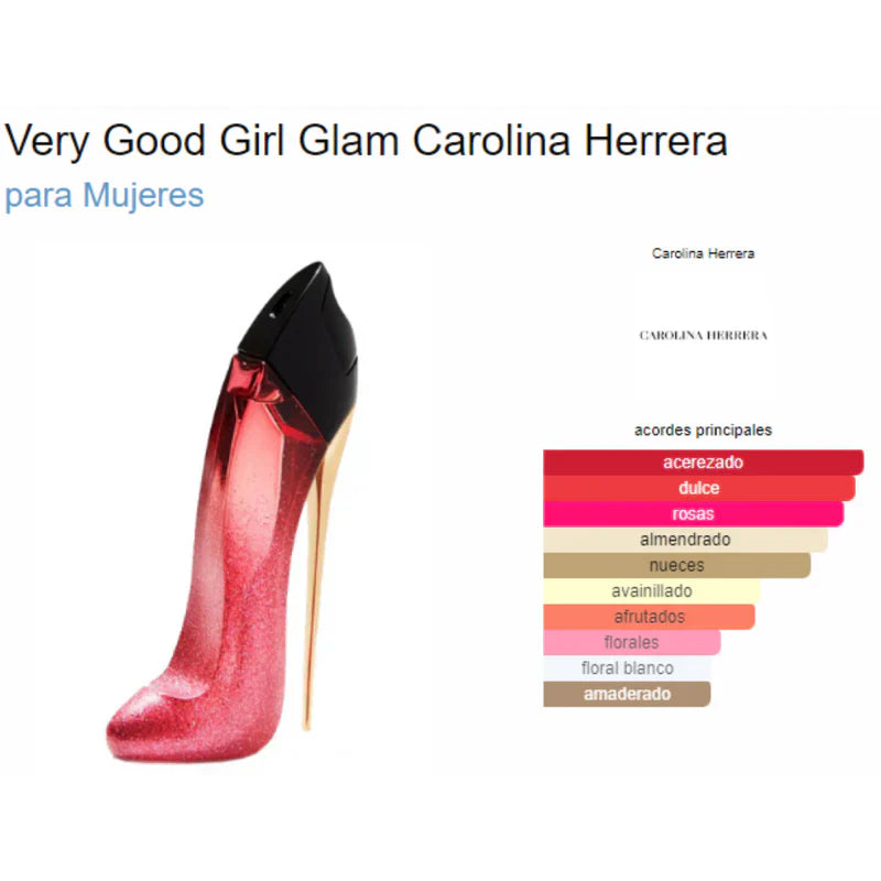 Carolina Herrera Very Good Girl Glam Perfume Para Mujer Eau De Parfum (80mL/2.7oz)