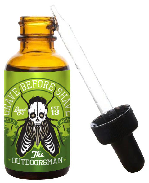 Grave Before Shave Aceite Para Barba De Ingredientes Naturales  1oz - Outdoorsman Blend