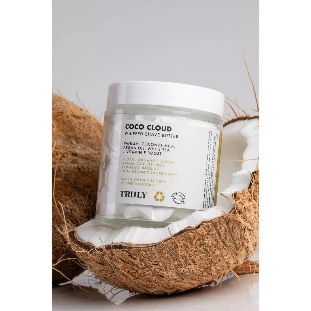 Truly Whipped Shave Butter Manteca Para Afeitar Batida Con Leche De Coco, Aceite De Argán & Manteca De Mango