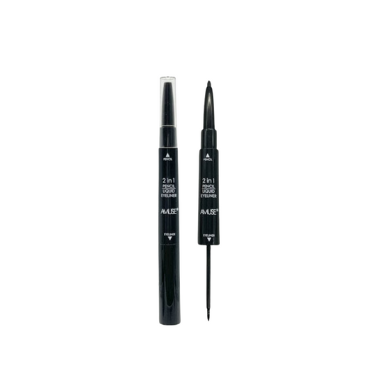 Amuse Delineador Negro Liquido Para Ojos 2 en 1