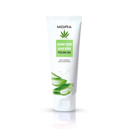 MOIRA Hemp Seed Aloe Vera Peeling Gel Con Extractos De Cañamo & Aloe Vera - 80mL