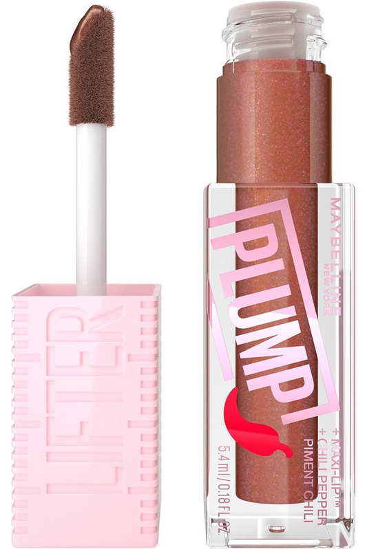 007 COCOA ZING - Maybelline Lifter Gloss Lifter Plump CHILE , Brillo para labios voluminizador con pimiento picante