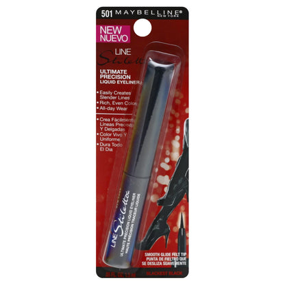 501 BLACKEST BLACK - Maybelline Line Stiletto Ultimate Precision Liquid Eyeliner