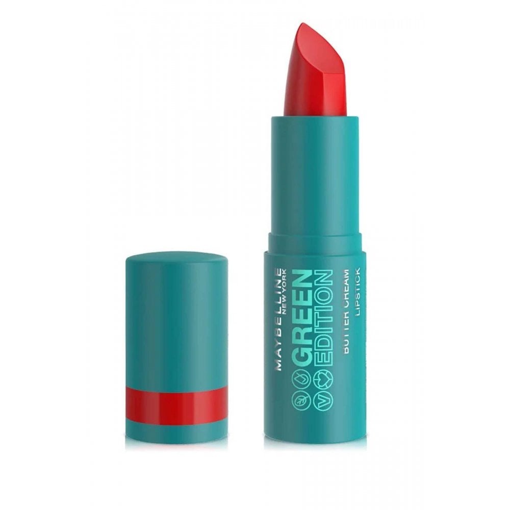 004 MAPLE- MAYBELLINE GREEN EDITION BUTTER CREAM HIGH PIGMENT BULLET LIPSTICK