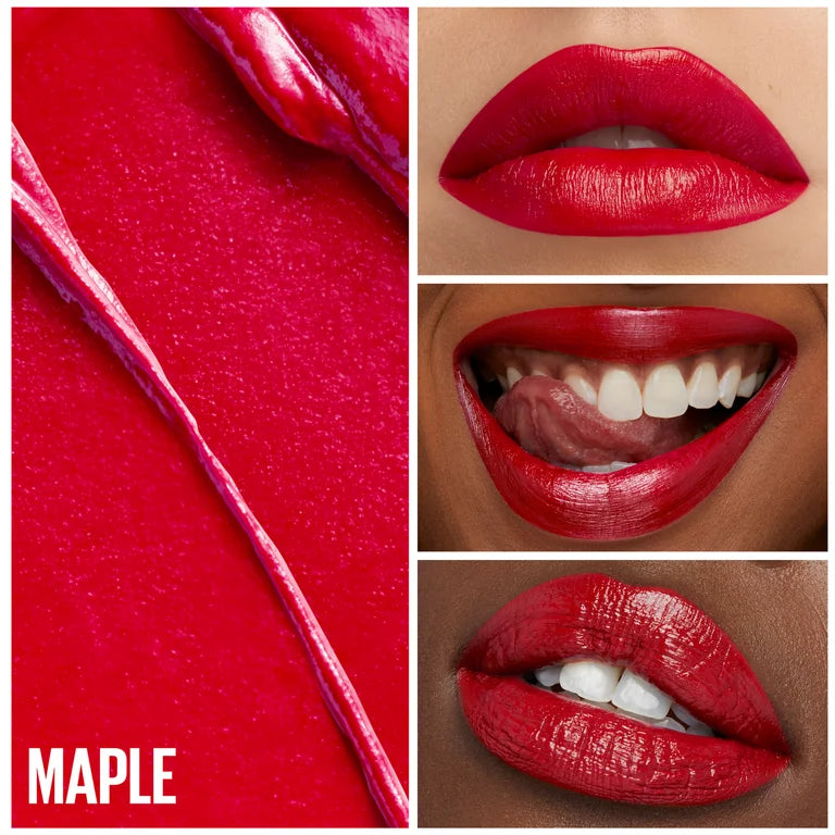 004 MAPLE- MAYBELLINE GREEN EDITION BUTTER CREAM HIGH PIGMENT BULLET LIPSTICK